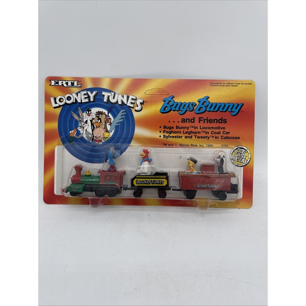 Ertl 1989 Looney Tunes Bugs Bunny & Friends Train Foghorn Sylvester Tweety NIB